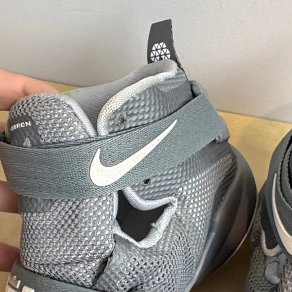 Nike LeBron Soldier IX Charcoal Gray High-Top Sneakers - Picture 3 of 11